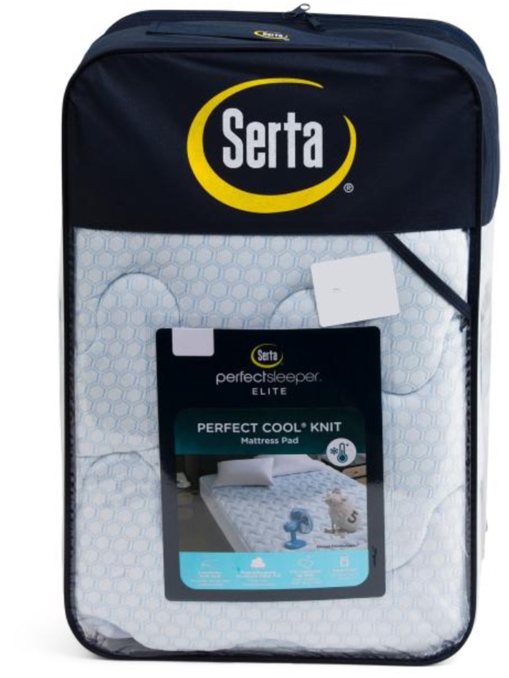 SERTA cooling knit mattress pad